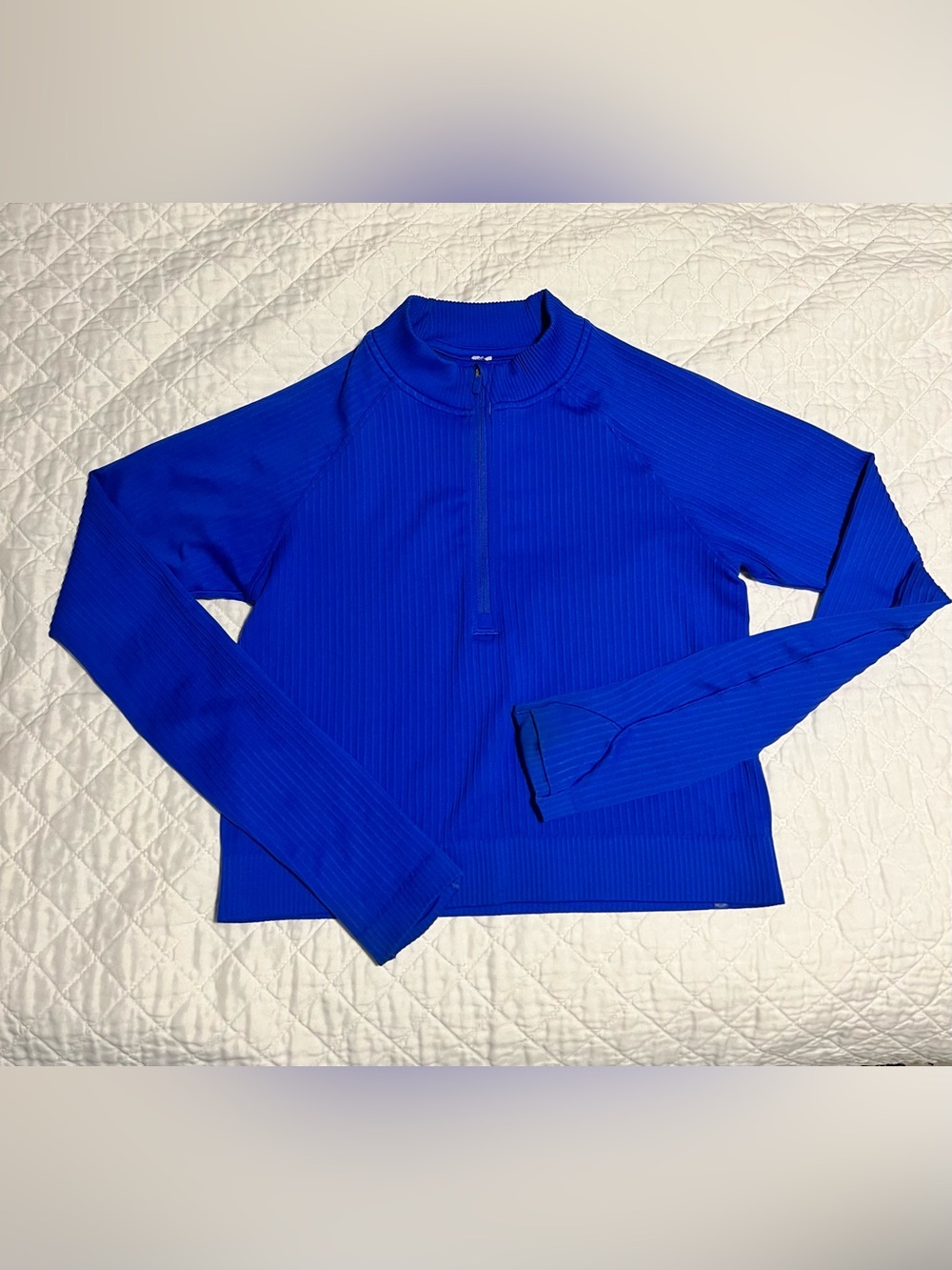 lululemon athletica Royal Blue Long Sleeve Half-Zip Top